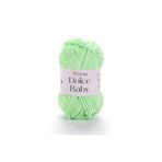Yarnart DOLCE BABY - KADİFE, BEBEK EL ÖRGÜ İPİ YEŞİL-850