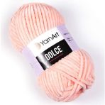 Yarnart Dolce - Kadife El Örgü Ipi - 764 - 5 Adet - Somon - .