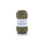 Yarnart Elegance - Simli El Örgü Ipi Zeytin Yeşili-113
