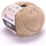Yarnart Jeans 48 50 gr Açık Kahverengi Amigurumi Örgü İpi Pamuklu ve Tüylenmeyen Yapı