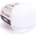 Yarnart Jeans 50GR Pamuk Cotton Amigurumi El Örgü Ipi Ipliği Yünü - Beyaz