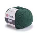 Yarnart Jeans 92 Zümrüt Yeşili Amigurumi Örgü Ipi Hırka Örgü Ipi Bebek Ipi Punch Ipi
