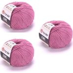 Yarnart Jeans Amigurumi Örgü Ipi 65 Gül Kurusu Renk Hırka Örgü Ipi Bebek Ipi Punch Ipi 3'lü Paket