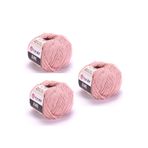 Yarnart Yarn Art Jeans Amigurumi Örgü İpi 83 Pudra Renk Hırka Örgü İpi Bebek İpi Punch İpi 3'lü Paket