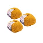 Yarnart Yarn Art Jeans Amigurumi Örgü İpi 84 Hardal Renk Hırka Örgü İpi Bebek İpi Punch İpi 3'lü Paket