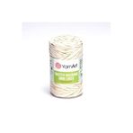 Yarnart Yarn Art Twisted Macrame 3 Mm Lurex - Simli Makrome El Örgü Ipi Krem -752