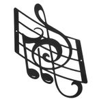 YARNOW 1 Takım Müzik Notları Duvar Dekorasyonu Müzik Notu Duvar Dekoru Duvar Sanatı Kolye Müzik Notası Heykelleri Müzik Odası Süslemeleri Müzik Duvar Dekoru Black Metal