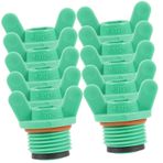 YARNOW 10 Parça Plastik Iplik Tapası Bahçe Hortumu Tıpası Hortum Tapası Yağmurlama Başlığı Kapalı Plastik Hortum Uç Tapası Iplik Hortumu Tıpası Küçük Boru Tıpası Ham Bant Çok Amaçlı
