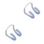 YARNOW 2 Adet burun mandalı komik tenis sönümleyici burun klipsi ve kulak tıkacı düzenleyici Su sporları için burun klipsi ve kulak tıkacı