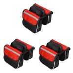 YARNOW 3 Parça Mtb Gidon Çantası Bisiklet Ön Kiriş Paketi