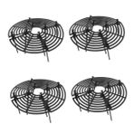 YARNOW 4 Takım Saksı Örgü Koruyucu Kapak Evcil Hayvan Saksı Bariyerleri Saksı ızgara Kapağı Saksı ızgaraları Tencere ızgarası Ekleme Saksı Toprak Örtüsü Abs Plastik Black 4 Adet * 4