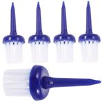YARNOW 5 Adet Golf aşılama tack fırçası tee fırça tack golf aksesuarları 5 adet (mavi-60mm) balık av malzemeleri tee için golf saç fırçası Golf topları golf topluğu