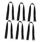 YARNOW 6 Adet cırt cırtlı kravat şemsiye halat aksesuarları güneş şemsiyesi elastik kayış Güneş Barınağı Bungee kayışları Gölge Şemsiye Streç Bantları naylon Black