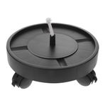 YARNOW Kendinden emici taban saksılar saksı standı Saksı alt desteği tekerlekli Saksı altlığı tekerlekli hareketli araba çiçek standı arabası haddehane bonsai rulo tutucu plastik Black