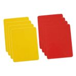 YARNOW Standart Futbol Hakem Kartları 8li Kırmızı Set Hafif Pvc Hakem Kartları