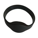 YARONGTECH® MIFARE Classic 1K RFID Bileklik 13.56 MHz ISO14443 A Silikon Yetişkin Boyut Siyah (5 adet)