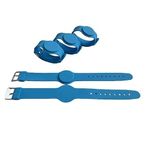 YARONGTECH RFID MF1 S50 Chip 13,56MHZ Silikon Bileklikler, Su Geçirmez yüzme havuzu (5'li paket) (Mavi)