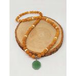 Yaşam Tohumu Aventurin Taşlı Rudraksha Tohum Kolye Dolama Bileklik 8mm (49734)