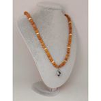 Yaşam Tohumu Ay Taşlı Rudraksha Tohum Kolye Dolama Bileklik 8mm (49710)