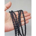 Yaşam Tohumu Bileklik Boy Lav Taşı Arpa Kesim Yarım Dizi 6*8.5mm (49970) (18CM Uzunluğundadır)