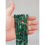 Yaşam Tohumu Bileklik Boy Malakit Taşı 7X12MM Yarım Dizi (49954) (18CM Uzunluğundadır)