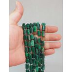 Yaşam Tohumu Çeyrek Dizi (9cm Uzunluğundadır!) Malakit Taşı 7X12MM Çeyrek Dizi (49954)