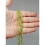Yaşam Tohumu Çeyrek Dizi (9cm Uzunluğundadır!) Peridot (Zebercet) Taşı Çeyrek Dizi 2*2mm (51124)