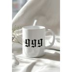 YasBey Design Koşulsuz Sevgi 999 Tasarımlı 330ML Baskılı Beyaz Seramik Kupa Bardak - 001 - Beyaz - 330 ml