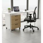 Yasem Home Masa Altı Keson Çekmeceli Tekerlekli Ofis Ev Dekoratif Modern - Beyaz