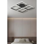 Yasemin Black Tek Renk Modern Plafonyer LED Avize - Siyah
