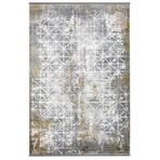 Yasemin Kahverengi Geometrik Modern Geometrik Etnik Desenli Boho Makinada Yıkanabilir Hav Toz Vermez Leke Tutmaz Kaymaz Taban Dijital Makine Baskı Halı Oturma Odası Salon Yolluk Koridor Mutfak Halısı