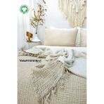 Yaseminin Evi Vizon Çift Kişilik 4 Kat Müslin %100 Pamuk Yatak Örtüsü(yastıksız) - 240 x 230 cm
