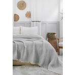 YASEMİNİNEVİ Çift Kişilik Taş Rengi 6 Katlı Müslin Yorgan , Yatak Örtüsü 220x240cm