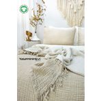 YASEMİNİNEVİ Vizon Tek Kişilik Müslin Yatak Örtüsü