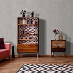 Yasham 11532-5 Papro 52 cm Gri Desenli Duvar Kağıdı