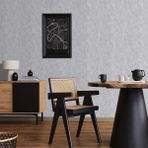 Yasham 19011-2 Papro 52 cm Gri Desenli Duvar Kağıdı