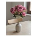 Yasima Koca Kafalı Lotus Çiçeği Pembe Tonlarında 7 Dallı 42 Cm Ev Dekor Saksı Vazo Süsü