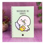 Yaşıyosun Bu Hayatı Tasarımlı Spiralli Sticker'lı Tarihsiz Konuşan Ajanda Haftalık Planlayıcı Defter