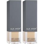 Yaşlanma Karşıtı Vitamin İçeren Nemlendirici SPF15+ Fondöten - Anti Aging Foundation 508 Sable Sand (2 paketi)