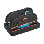 Yaslayp Joycon Denetleyicileri için Taşınabilir Switch2 Şarj Dock,LED Göstergeli 2 Portlu Kompakt Şarj İstasyonu,C Tipi Şarj Kablosu ile Nintendo Switch2 Joycons için Hızlı Şarj
