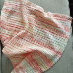 Yaso Shop El Örgüsü (Crochet/tığ Işi) Bebek Battaniyesi, 80X80 cm - Krem - Pembe - 80 x 80 cm