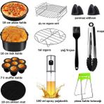 Yasomi 7 Inç 3,5 ve 4,5 Litre Uyumlu Airfryer 11 Li Set