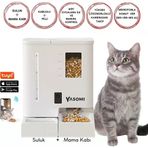 Yasomi DU-F03V SmartPaw+ 2si1 Arada 4L/5L Kapasiteli Pilli/Kablolu Akıllı Otomatik Mama ve Su Kabı (Beyaz)