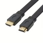 Yassı Flat Slim Hdmi Kablo Uyumlu 4k Full Hd 4k 60hz 2.0 Uyumlu 4K 60p çözünürlük uyumlu 18 Gbps veri aktarım hızı, ethernet kanallı (0.5 METRE)