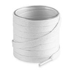 Yassı Mumlu Ayakkabı Bağcığı, Casual, Bot, Klasik ve Spor Ayakkabılar İçin Bağcık, 1 Çift (Beyaz, 90 cm)