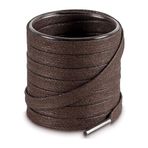 Yassı Mumlu Ayakkabı Bağcığı, Casual, Bot, Klasik ve Spor Ayakkabılar İçin Bağcık, 1 Çift (Koyu Kahve, 70 cm)
