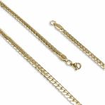Yassı Yılan Sırtı Çelik Kolye 1.2Mm X 4Mm 3183Cek039
