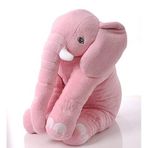 YASTIK HEDİYELİ-Uyku Arkadaşım Peluş Fil - Büyük Yumuşacık(65 cm)- Sevgiliye HEDİYE Pembe