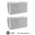 YASTIK HURCU MAXİ HURÇ 75x40x40 cm GRİ - 2 ADET