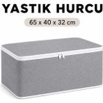 Yastık Saklama Hurcu 65 × 40 × 32 cm - Gri